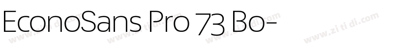 EconoSans Pro 73 Bo字体转换